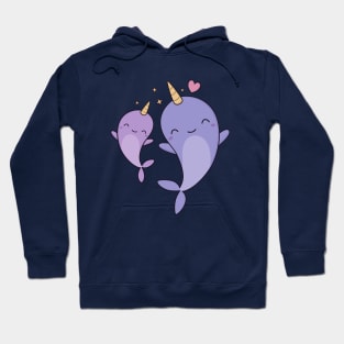 Kawaii And Cute Narwhals Are Adorable Hoodie